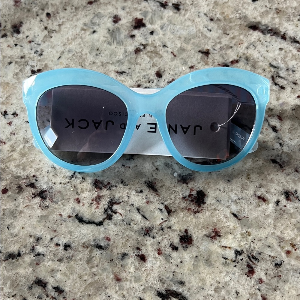 Janie and Jack Light Blue Striped Sunglasses